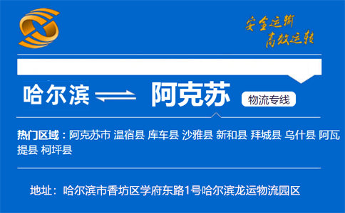 优质哈尔滨到阿克苏物流专线
