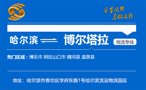 优质哈尔滨到博尔塔拉物流专线