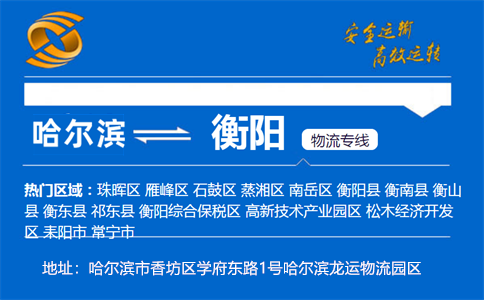 优质哈尔滨到衡阳物流专线