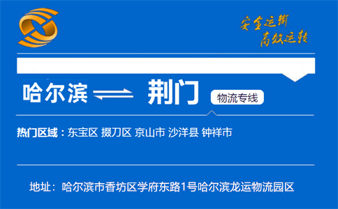 优质哈尔滨到荆门物流专线
