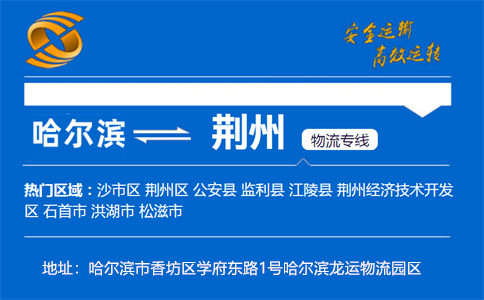 优质哈尔滨到荆州物流专线