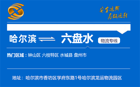 优质哈尔滨到六盘水物流专线