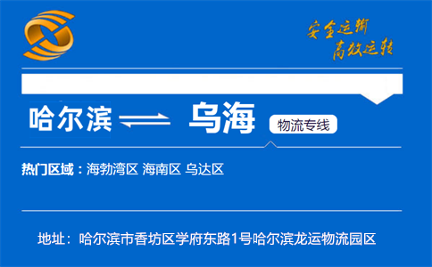 优质哈尔滨到乌海物流专线