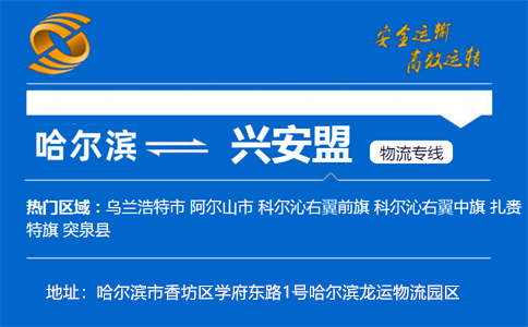 优质哈尔滨到兴安盟物流专线
