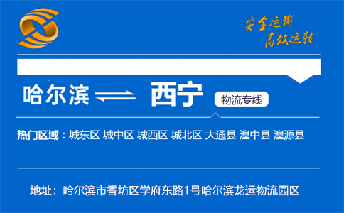 优质哈尔滨到西宁物流专线