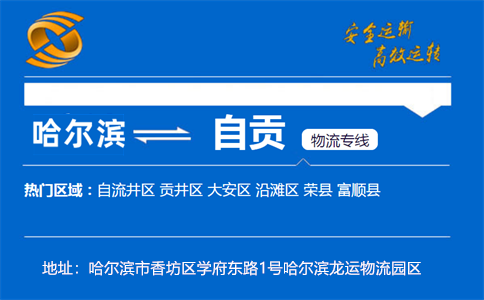 优质哈尔滨到自贡物流专线