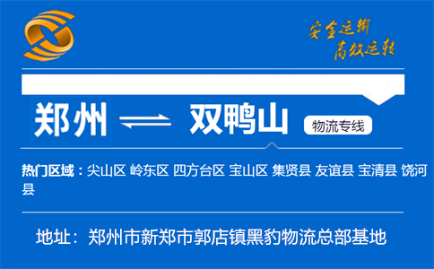 优质郑州到双鸭山物流专线
